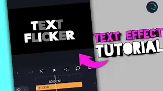 TEXT FLICKER Effect Tutorial in Alight Motion | Text animation in Alight Motion