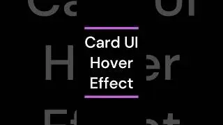 Card Hover Effect in CSS | Card Hover UI 2023 | HTML CSS 
