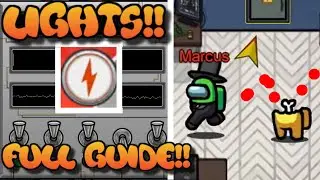 LIGHTS !!! Among Us Lights Tutorial Guide ! How To Sabotage Lights ! How To Fix Lights in Among Us !