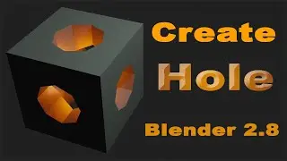 Best way to create holes on object on blender - How to create a hole in any object on blender 2.8