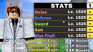 How To LEVEL UP FAST and EASY In Blox Fruits (Genius Method)