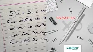 Super Ink Flow of Hauser ball pen | Calligraphy Writing English |