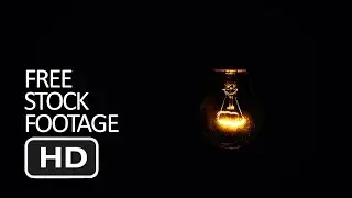 Free Stock Footage - Flickering Light Bulb Animated