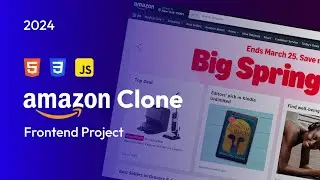 How To Create Amazon Clone Using HTML CSS And JavaScript Step by Step Tutorial 2024