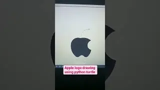 APPLE Logo Drawing Using Python Turtle | Python Turtle Graphics | Instagram Reels | iPhone| 