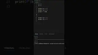 Swap Variables in ONE line In Python!