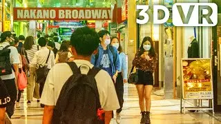 Nakano walk at night | VR180 VIDEO JAPAN