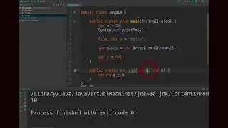 Local-Variable Type Inference in Java 10