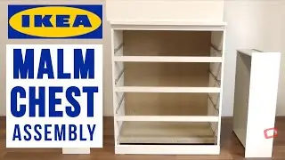 IKEA MALM 4 Chest of Drawers Assembly - IKEA Dressers and Storage Drawers