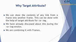 HTML Target attribute  video tutorial