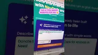 AI Tool To Make Websites In 60 Seconds