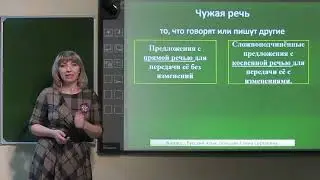 8 класс.  Русский язык. Способы передачи чужой речи