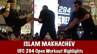 UFC 294: Islam Makhachev Open Workout Highlights