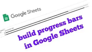 Create a completion bar in Google Sheets