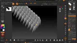 Creating wings in Zbrush using Arrays and Deformations