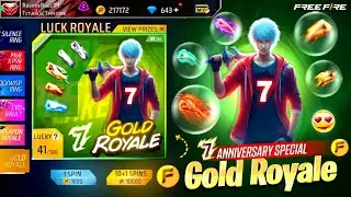 7th Anniversary Special Gold Royale🤯🥳|Pink Diamond Store Date | Free Fire New Event | Ff New Event