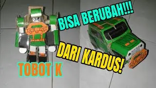DIY!!! MAKING TOBOT K FROM CARDBOARD CAN TRANSFORM