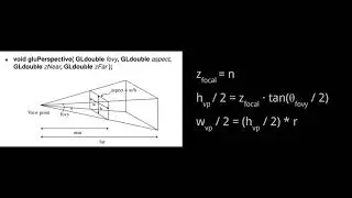 OpenGL - model transform and projection