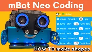 mBot Neo Coding | Encoder Motor - Making Shapes | How to program mBot Neo (mBot2) | Makeblock Robot