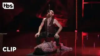 Go Big Show: Rosario Dawson Gets Lifted By Sword Swallower (Clip) | TBS