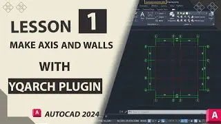 make axis and walls with yqarch plugin||lesson1