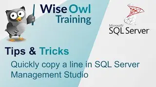 Quickly copy a line in SQL Server Management Studio