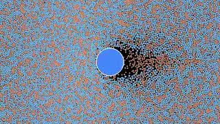 A granular medium with two types of particles: mass ratio 20