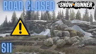 Blockage! Clearing The Eastern Landfall Site SnowRunner Season 11 New Update/DLC Gameplay