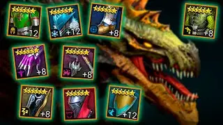 RAID shadow legends где использовать сеты с ДРАКОНА! Сеты меткости, скорости, кражи жизни и доблести