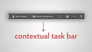 (NEW!) The Contextual Task Bar | Photoshop