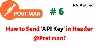 #POSTMAN - 6 | How to Send API Key in Header at PostMan ? #NATASATech