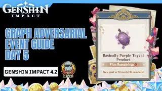Graph Adversarial Event Day 5 Guide| Basically Purple Teyvat Product Locations | Genshin Impact 4.2
