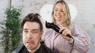 giving LAZARBEAM a haircut :)