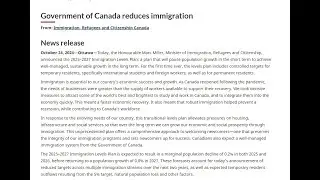 The 2025-2027 Immigration Levels Plan