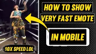 How to do fast emote like b2k in mobile | How to do fast emote like pc in mobile | show fast emote