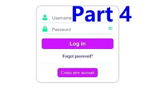 How To Create A Standard Login Form - Part 4/6