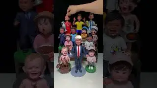 Watch These Bobbleheads Go Crazy! Handmade Clay Fun!