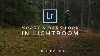 Dark Moody Lightroom Editing Tutorial (FREE LIGHTROOM PRESET) How to edit dark and moody photo style