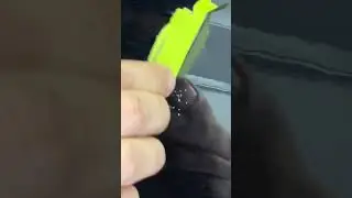Удаляем мусор (подтек,)на покраске 