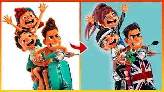 Luca Pixar Glow Up - Luca Disney Transformation | Cartoon Art