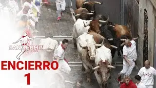 PRIMER ENCIERRO de San Fermín 2023 | Toros de La Palmosilla