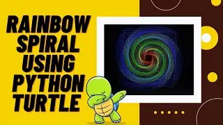 Rainbow spiral using Python turtle #python #pythonprojects #pythontutorial