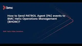 BMC Helix Operations Management: How to send PA events to BHOM