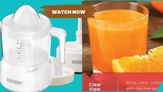 BLACK+DECKER 32oz Citrus Juicer, White, CJ650W,Small || best juicer & blender review 2023