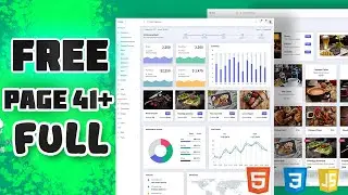 Dashboard Website HTML CSS  | FULL PAGE FREE Source Code