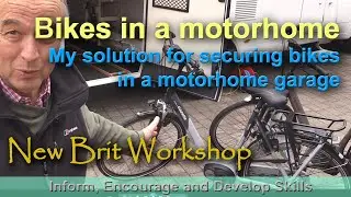How to stow bikes in a motorhome garage - an inexpensive solution