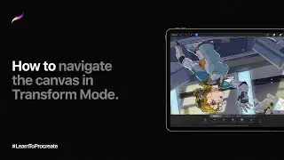 How to navigate the canvas in Transform Mode in Procreate
