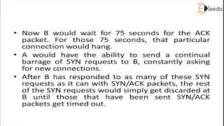 TCP SYN Flood | Cryptography and System Security