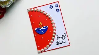 DIY Diwali Greeting Card / Handmade Diwali card making ideas / How to make greeting card for Diwali