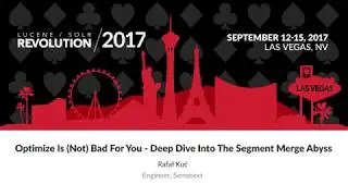 Apache Solr: Optimize Is Not Bad For You |  Deep Dive Into The Segment Merge Abyss